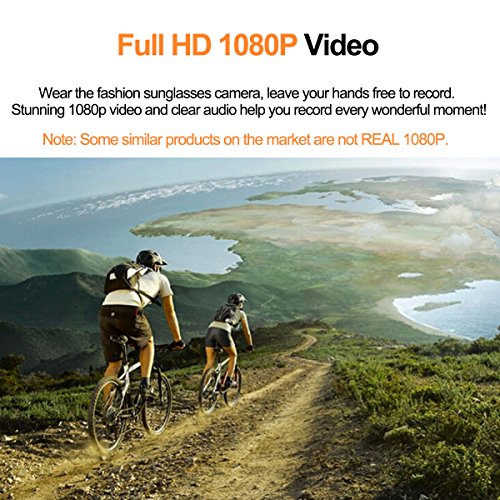 KAMRE Sunglasses Camera with UV Protection Polarized Lens - Best Cycling Camera